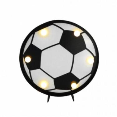 Imagem de Luminária Led Abajur Bola De Futebol Times P/ Mesa Ou Parede - Coisari