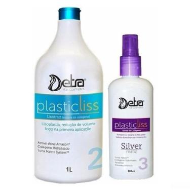Imagem de Progressiva Detra Plastic Liss Passo 2 Ativo 1000ml + Spray De Colágen