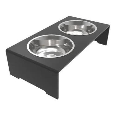 Imagem de Comedouro e Bebedouro duplo para Pets Grande Porte 10mm - Iacrilicos