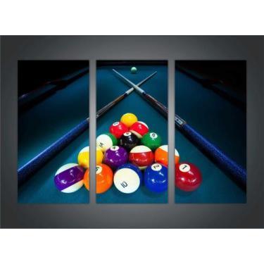Imagem de Quadro Decorativo Sinuca Bilhar Esporte Salas De Jogos Decorações Com 