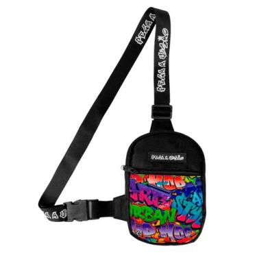 Imagem de Mini Bolsa Lateral Shoulder Bag Masculina Pega Visão Grafite PV - MP M