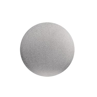 Imagem de watchget Disco de filtro reutilizável de aço inoxidável, filtro de café de metal, adequado para cafeteiras AeroPress, 1 pacote