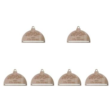 Imagem de simhoa 6Pcs Decoração de árvore de Natal Pingente Decoração de árvore de Natal Pingente Artesanato DIY Enfeite de Natal, Galhos