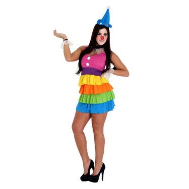 Imagem de Fantasia Palhaça Adulto - Carnaval - Diversos, UNICA, PP