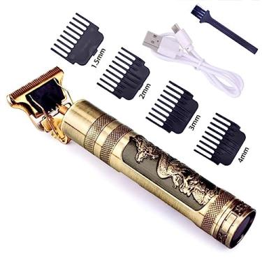 Imagem de Maquina De Acabamento Dragão, Hair Trimmer, Aparador de Pelos - T-Blade para Cabelo, Boruibst, Barba desenhos, Alta Potencia, Motor 5w e V5000 Personalizada, Bivolt