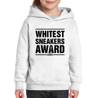 Imagem de Moletom Infantil Whitest Sneakers Awards - Foca na Moda, Branco, 12