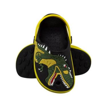 Imagem de Babuche Infantil Dinossauro Sandália Menino Conforto Macio - THIOX CAL