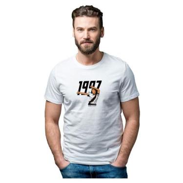 Imagem de Camiseta Show do Animal Brasileirão 1997 - Novomanto, Branco, EGG