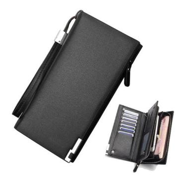 Imagem de Carteira Masculina Feminina Longa Porta Celular Moedas Zíper - Wips, P