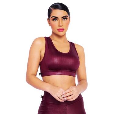 Imagem de Top Essencial Fitness Nadador em Cirre Conforto Total - WOLFOX, Vinho,