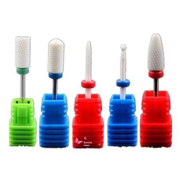 Imagem de Kit 5 Broca Cerâmica Profissional Unha Gel Acrigel Porcelana - OEM