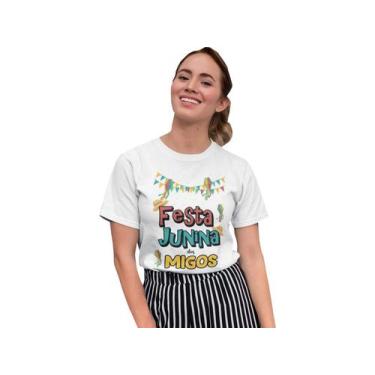 Imagem de Camiseta T-Shirt Festa Junina em Família Branca - Del France, G