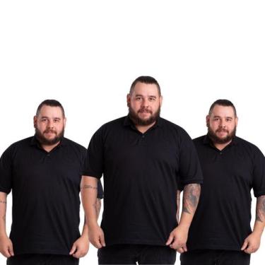 Imagem de 3 Camisa Polo Plus Size Uma Semana de Estilo e Conforto  Compre e Econ