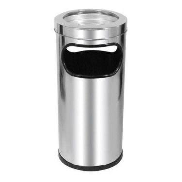 Imagem de Lixeira Cinzeiro Aro Em Inox 22l - JSN