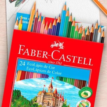 Imagem de Lápis de Cor Faber-Castell 24 Cores Sextavado