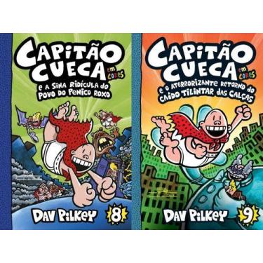 Imagem de Capitão Cueca  Volumes 8 E 9 - Dav Pilkey - COMPANHIA DAS LETRAS