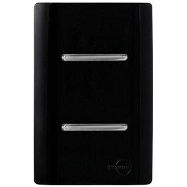 Imagem de Cj Int. Duplo Paralelo 4X2 - Novara Preto Brilhante Cromado - Dicompel