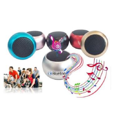 Imagem de Mini Caixa De Som Metal Bluetooth Academia Festa Treino Aula