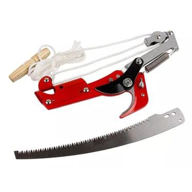 Imagem de Serrote Podador De Galhos Altos Tesoura 2 Em 1 Serra E Poda - HUADA