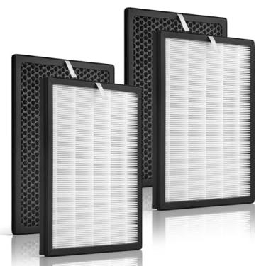 Imagem de Conjunto de substituição de filtro HEPA FY1410 compatível com filtro de substituição de purificador de ar Philips série 1000/1000i, AC1214 AC1215 AC1217 AC2729, filtro FY1410/FY1413 HEPA e carvão