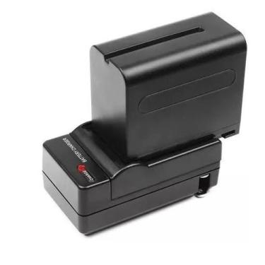 Imagem de Bateria NP-F960 P/ Iluminador Led e Filmadoras+carregador t - sem
