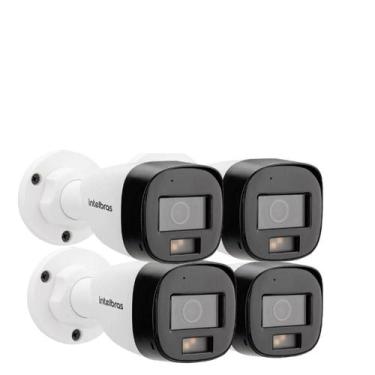 Imagem de Kit Intelbras 4 Câmeras de Segurança 3220 B Multi-hd Vhd Full Color Co