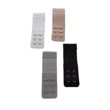 Imagem de kit com 4 extensores elásticos para Soutien com 2 ganchos e 3 regulage