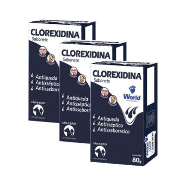 Imagem de Kit Sabonete Clorexidina Antiqueda Antisséptico Antisseborreico Dugs 8