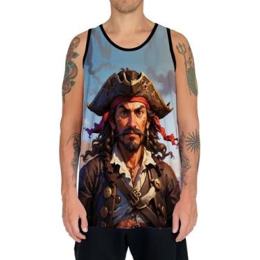 Imagem de Camiseta Regata Tshirt Estampa Pirata Alto Mar Navios HD 1 - Enjoy Sho