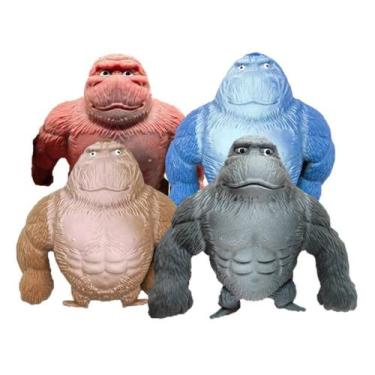 Imagem de Brinquedo Indestrutível Macaco Boneco Squish Apertar Estica orangotang