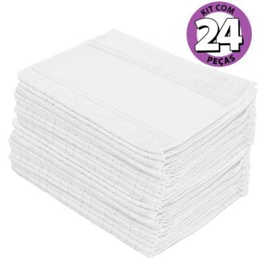 Imagem de Kit 24 Peças Toalha de Lavabo Bordar a Mão Aveludada Artesanalle Dohle