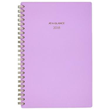 Imagem de AT-A-GLANCE Agenda semanal/mensal, janeiro de 2018 a dezembro de 2018, 12 cm x 20 cm, barra colorida, lilás (1078-200-59)