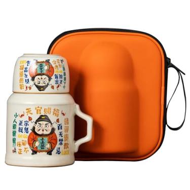 Imagem de Xícara De Chá Portátil De Grande Capacidade, Bule De Chá E Caneca Com Tampa, Conjunto De Xícara De Chá Chinês De Alta Temperatura(Style2)