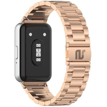 Imagem de Pulseiras NSmart magnética em aço inoxidável compativel com Galaxy Fit3 (Rose Gold 3 elos, Fit3)