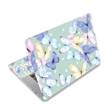 Imagem de Adesivo de laptop, 12 13 14 15 15 15,6 polegadas Netbook Laptop Skin adesivo reutilizável capa protetora capa para Toshiba Hp Samsung Dell Apple Acer Leonovo Sony Asus Laptop Notebook (borboleta
