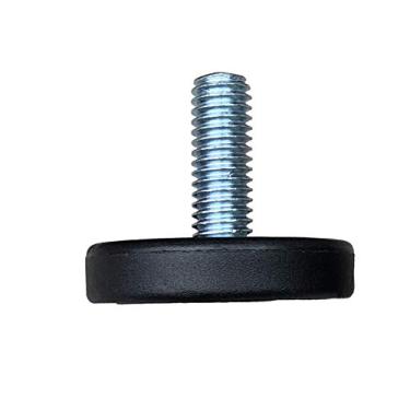 Imagem de Niveladores de móveis com base de 3,8 cm da Singtan – Pacote com 8 | Pés de móveis | Pé de ajuste resistente | Pernas ajustáveis de 2,5 cm, niveladores de mesa, niveladores de cadeira (parafuso de 9,5 mm sem porca, 8 unidades)