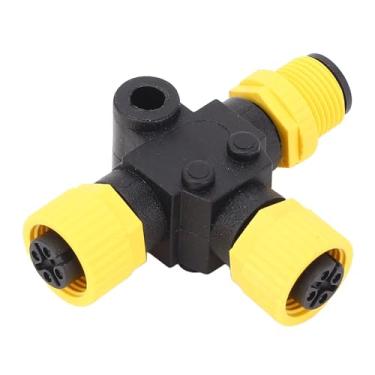 Imagem de Conector NMEA 2000 Marine T M12 5 Pinos, Conector T do Cabo Backbone do Barco, Terminador de água para Redes Lowrance, Adequado para Embarcações de Iate, Adequado para Redes NMEA