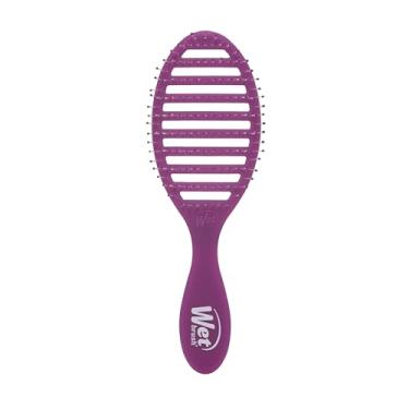 Imagem de Wet Brush Escova de cabelo Speed Dry, Purple Frost - Design ventilado e cerdas macias HeatFlex são seguras para secar no secador - Alça ergonômica gerencia emaranhados - Acessórios de cabelo sem dor