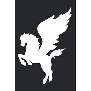 Imagem de Pegasus Notebook: Pegasus Greek Mythology Winged Horse Pegasos Notes Journal Diary Planner (Ruled Paper, 120 Lined Pages, 6" x 9") Beautiful Greek Mythology Creatures