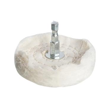 Imagem de 6mm Shank Algodão Polimento Rodas Pano Polimento Roda Moedor para Jóias Madeira Metal Abrasivo Ferramentas Cone Escova, T tipo 70mm