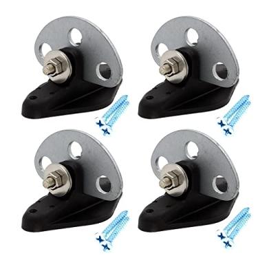 Imagem de JBT 4 Peças de Isoladores Pinlock com Conector de Portão de 3 Pontos, Extremidade de Portão de Cerca Elétrica