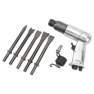 Imagem de Kit de Martelo para Serviço Pesado Com Cinzéis Pneumáticos - Ideal para Reparos de Automóveis, Remoção de Pastilhas de Freio e Corte de Metal (Cano Médio de 190mm)