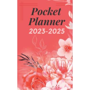 Imagem de Pocket Planner 2023-2025: 3 Year Monthly Planner 2023-2025 For Purse - Pocket Calendar 2023-2025 from January 2023 up to December 2025- flower style cover - Small Pocket Size 4 x 6.5