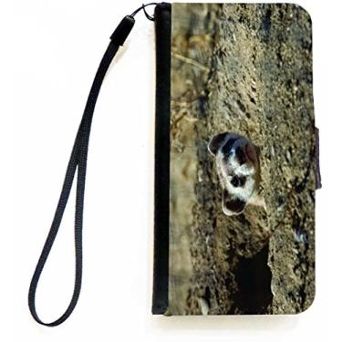 Imagem de Rikki Knight Capa carteira flip com pés pretos com aba magnética para iPhone 5c da Apple