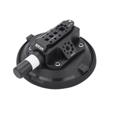 Imagem de Nitze Suporte para ventosa de câmera, com Trilho NATO Incorporado e Orifícios de Montagem, Camera Suction Cup 4.5" para Câmeras Sony, Panasonic, Canon, Nikon, FUJIFILM, DJI, GoPro, Insta360 - N48-A45