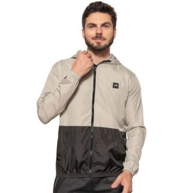 Imagem de Jaqueta Corta Vento Masculina Aerre Poliéster Com Bolsos, Bege, Preto,