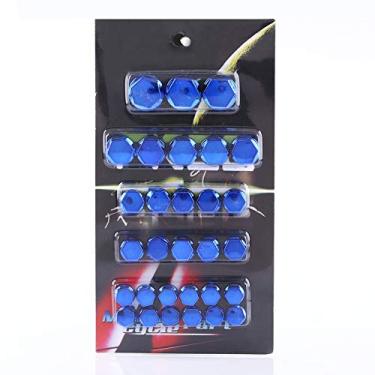 Imagem de Tampa Tampa Porca do Parafuso Motocicleta, 30 Peças Ajuste Universal 7 Opções de Cores 8-20mm Plástico de Montagem para Motor e Transmissão Ajuste Universal (BLUE)