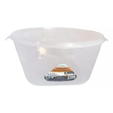 Imagem de Pote Conserva de 8 Litros Plasmont para Alimentos, transparente
