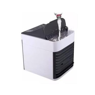 Imagem de Mini Ar Condicionado Portátil, Climatizador de Ar Pessoal, Resfriador de Ar com Display LCD, Branco