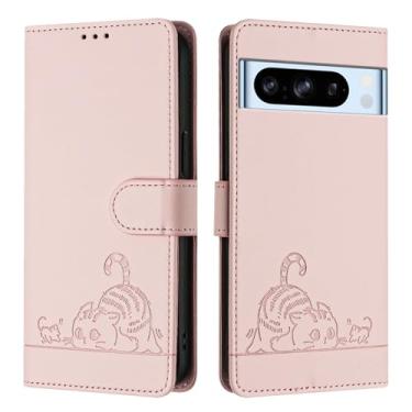 Imagem de Capa para Google Pixel 8 Pro Capa com Gato Padrão PU Couro Flip Carteira Capa para Google Pixel 8 Pro Capa para Mulheres Homens à Prova de Choque Capinha Compatível com Google Pixel 8 Pro Case (2)